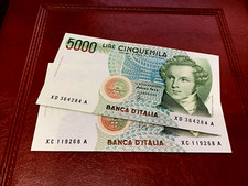 5000 lire Bellini fds -