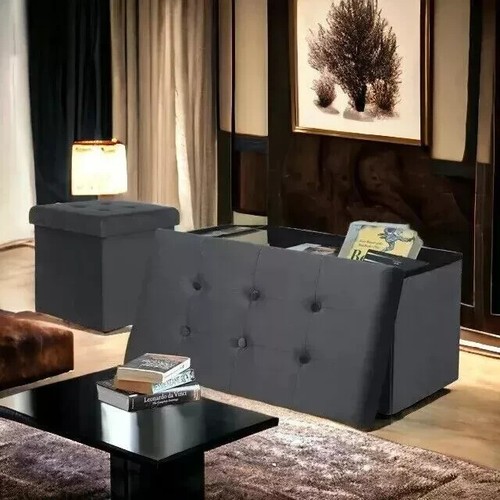 Pouf contenitore rettangolare