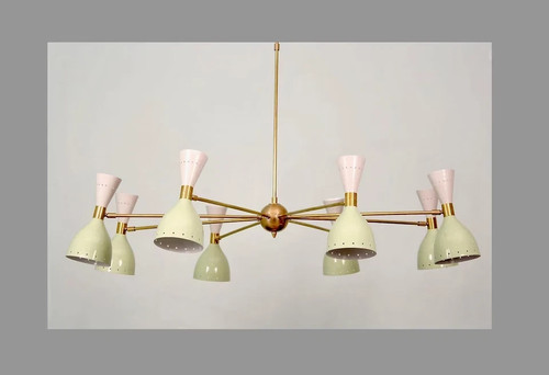 Lampadario sputnik italiano - lampadario,
