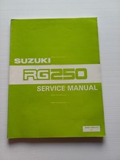 Suzuki RG 250 1985 manuale officina riparazione INGLESE originale shop manual