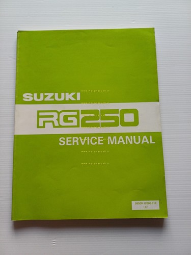 Suzuki 250 1985 manuale - suzuki,