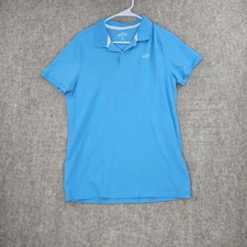 Hollister Mens Advanced Stretch Polo Shirt Medium Blue