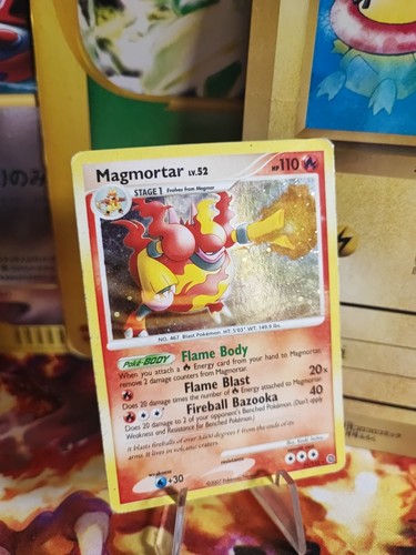 Carta pokemon card magmortar - carta,