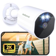 Adomii 2K Outdoor Camera Wireless for Home Security, Motion & Sound Alert