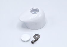 Maniglia rubinetto arresto e deviatore Teuco serie Round bianco