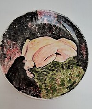 Piatto da parete in ceramica