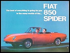 1967 Fiat 850 Spider Brochure