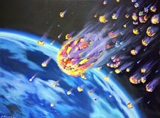Dipinto olio universo 120x90