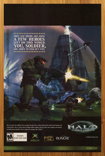 Pubblicità poster halo combat - halo,