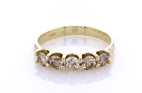 Anello oro 14kt con brillanti - anello,