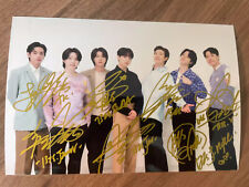 Foto firmata a mano BTS Jung Kook Kim Tae Hyung foto autografata_rara IN MAGAZZINO