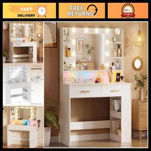 Luckracer vanity scrivania con - luckracer,