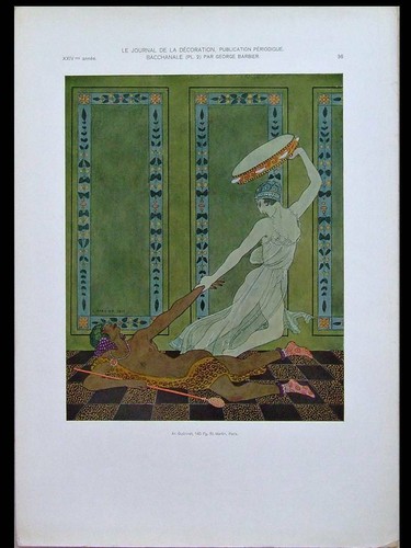 George barbier bacchanale - george, barbier,