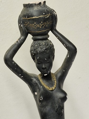 Donna nera terracotta - donna, terracotta/gesso