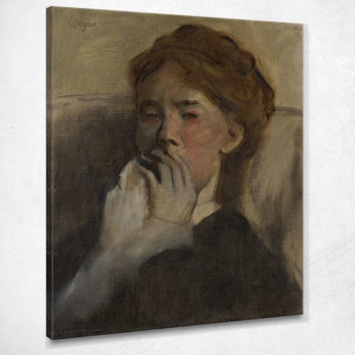 Giovane donna con mano - donna,