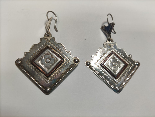 Orecchini tuareg argento fatti - tuareg,
