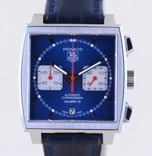 Orologio Tag Heuer Monaco Cronografo Steve McQueen Automatico Zaffiro Blu Calibro 12