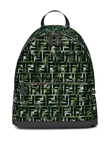 Fendi zaino nero verde - fendi,