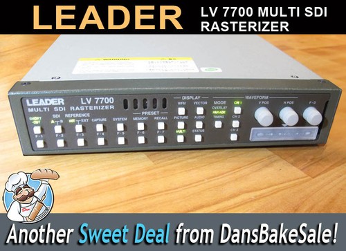 Leader 7700 rasterizer - leader, lv-7700