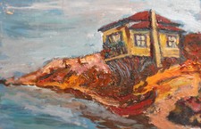 Piccolo dipinto a olio europeo