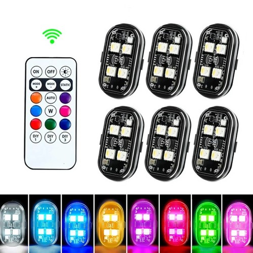 6pcs luci led rgb - led,
