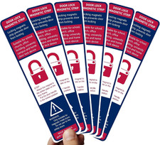 Strisce Magnetiche Lockdown Porta Dispositivi di Sicurezza Strisce Magnetiche Sottili Scuola Ufficio