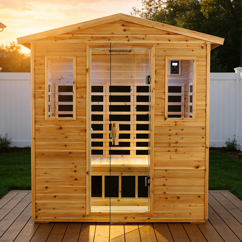 Outdoor far infrared sauna - outdoor,