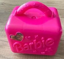 Vintage 1994 Mattel Barbie bambola rosa accessori custodia viaggio quadrata-VG+