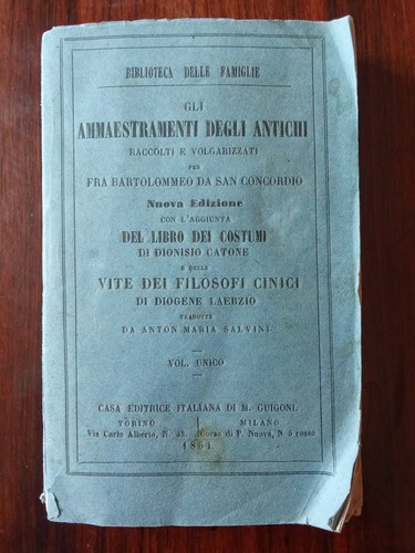 Libretto antico gli - libretto, "gli