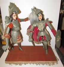 2 Sicilian puppets 45 cm tall