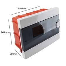 Quadro elettrico centralino 9 moduli DIN box incasso scatola IP40 interruttori