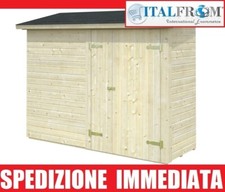 Annesso Casetta Addossata in Legno d' Abete Nordico(16mm)-cm 234X95  Italfrom112