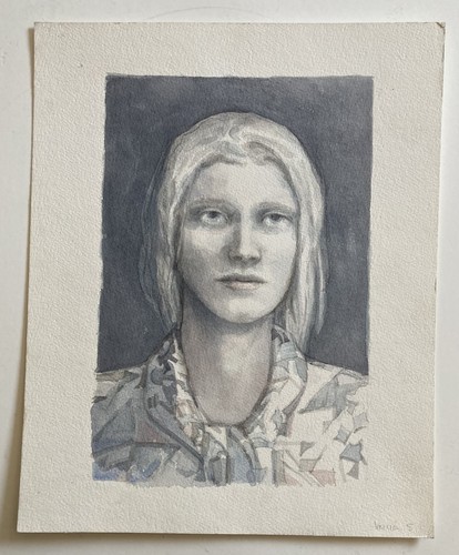 Quadro acquerello vintage anni