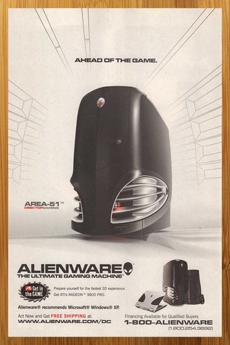2003 alienware area gaming - 2003,