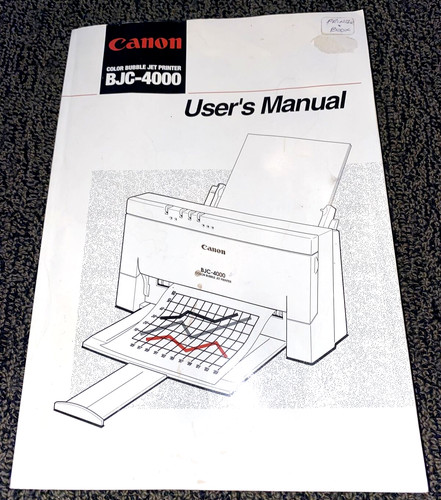 Canon bjc 4000 solo - canon, manuale