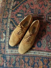 Bally Scarpe allacciate uomo in camoscio, vintage n.43