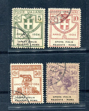 (B3695) 1924 serie 4 valori