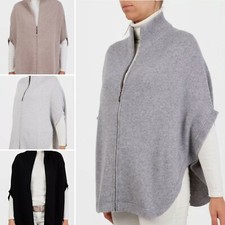 Poncho con zip Cashmere