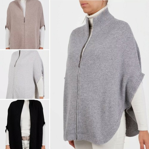 Poncho con zip - , cashmere