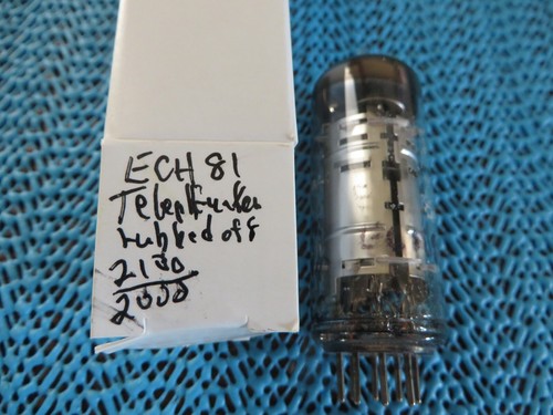 Radio tube brand rubbed - , off