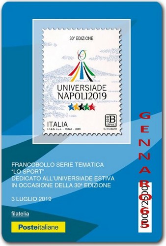 Tessera filatelica universiade - tessera,