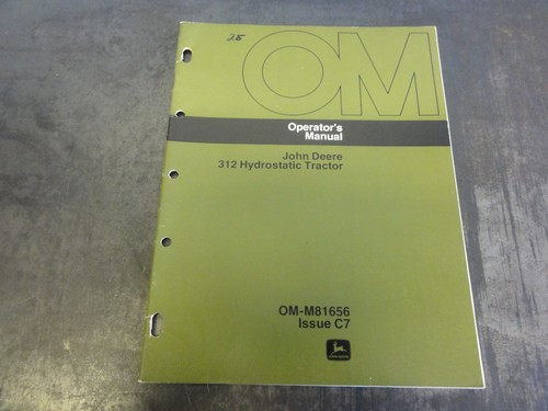 John deere 312 manuale - deere,