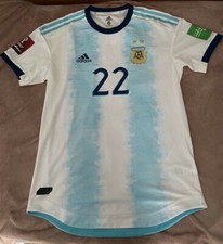 Lautaro Martinez Argentina Inter match worn football shirt jersey trikot maglia