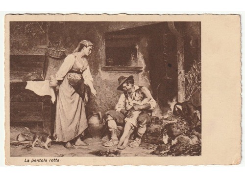 1937 arte cartolina padre - arte,