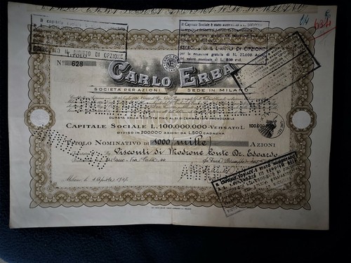1947 carlo erba azione - carlo,