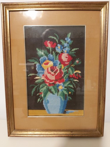 Quadro ricamato mezzo punto - a,