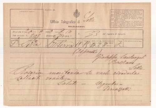 Ii443 telegramma con busta - con,