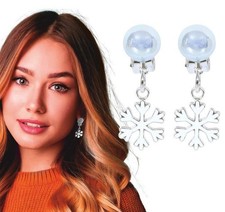 Orecchini natalizi con - , fiocco