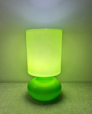 LAMPADA DA TAVOLO LYKTA IKEA IN VETRO SOFFIATO INCAMICIATO VERDE ANNO 2006 2007