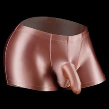 Slip intimo uomo sexy lucido collant sportivo asciugatura rapida vita bassa boxer pantaloncino